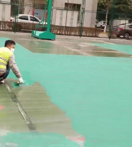 黄南球场地面翻新